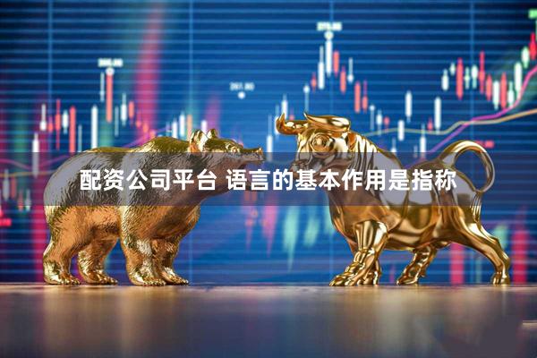 配资公司平台 语言的基本作用是指称